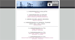Desktop Screenshot of chessproblems.ca